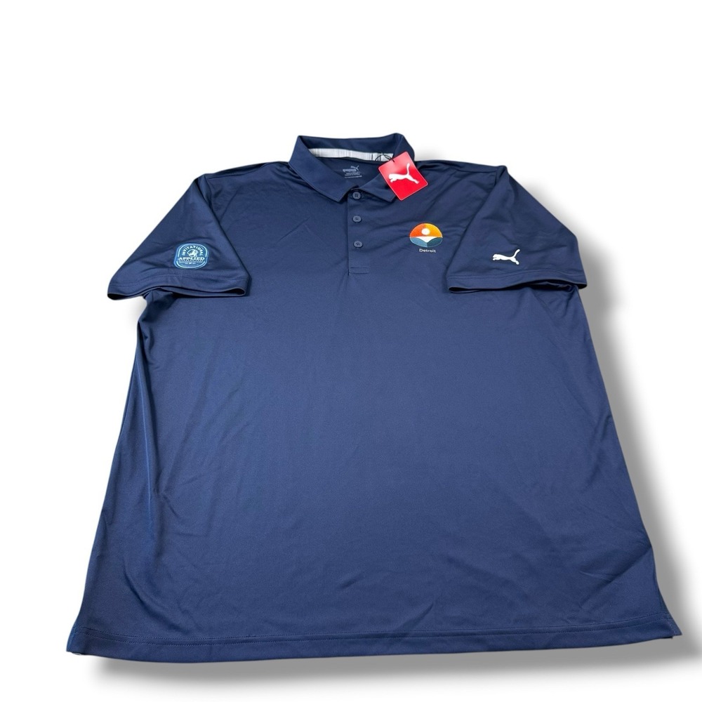 NWT Puma Applied Underwriters Invitational Golf Tournament Detroit Polo Shirt XL